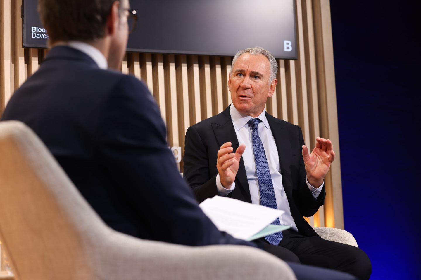 Ken Griffin, chief executive officer of Citadel Advisors LLC, at Bloomberg House during the World Economic Forum (WEF) in Davos, Switzerland, on Wednesday, Jan. 21, 2026.