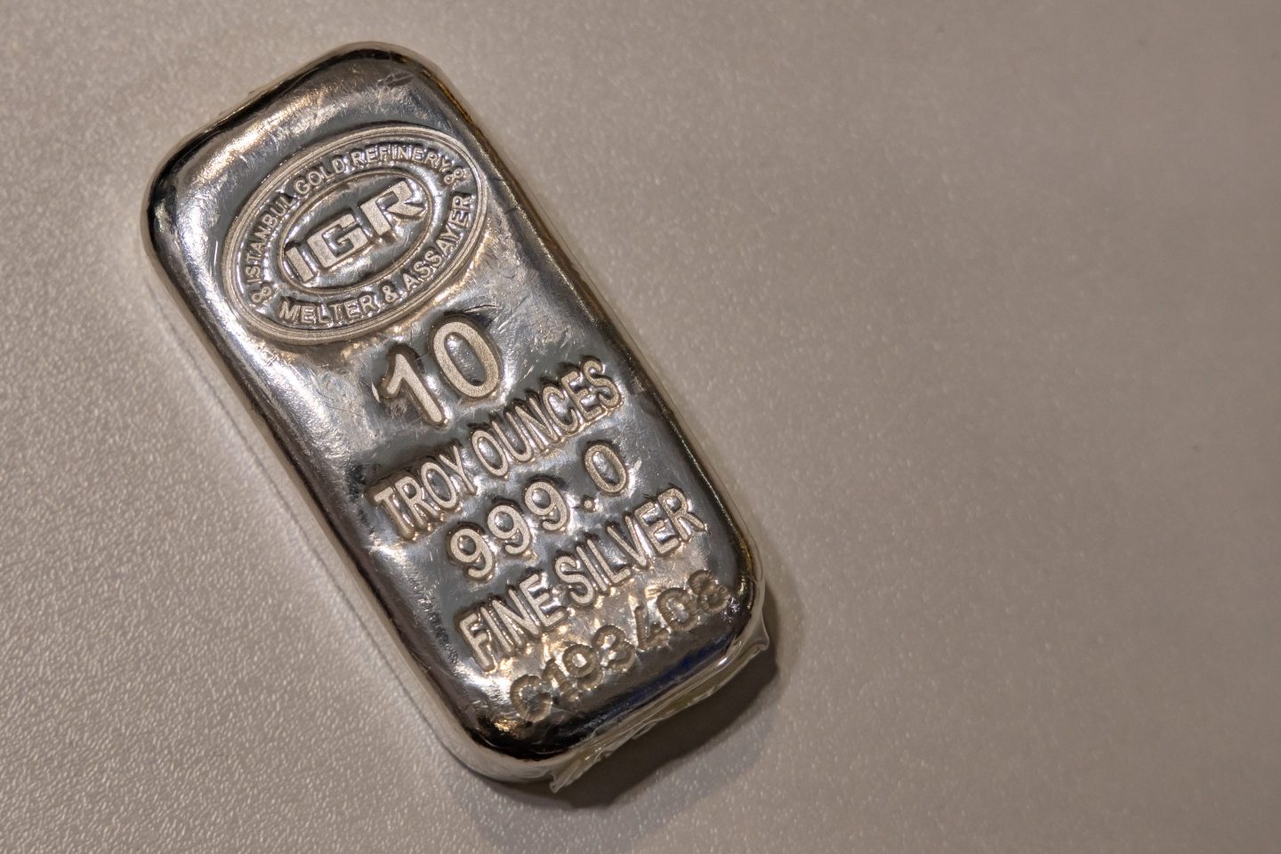 a bar of silver