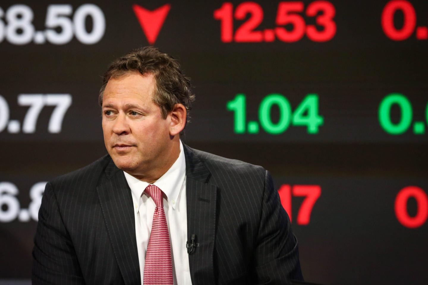 Rick Rieder, global chief investment officer of fixed income at BlackRock Inc., listens during a Bloomberg Television interview in New York, U.S., on Friday, Oct. 7, 2016.