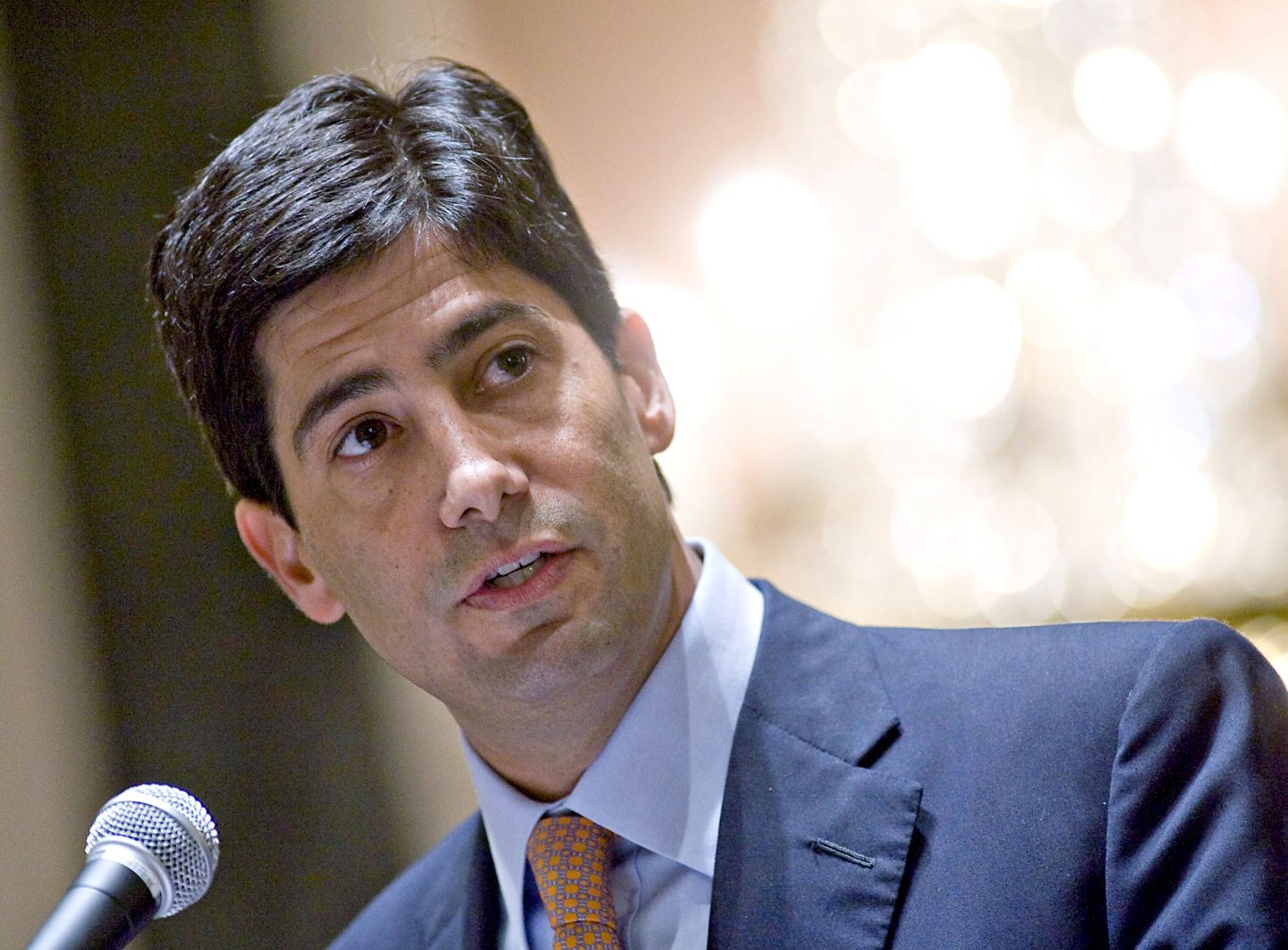 Kevin Warsh, governor of the U.S. Federal Reserve, speaks during an Institute of International Bankers' luncheon in New York, U.S., on Tuesday, June 16, 2009.