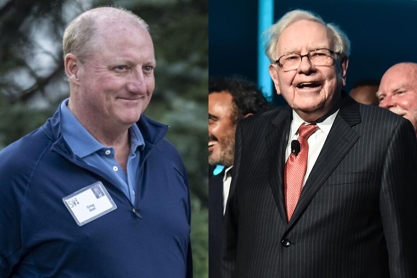 Left: Greg Abel. Right: Warren Buffett.