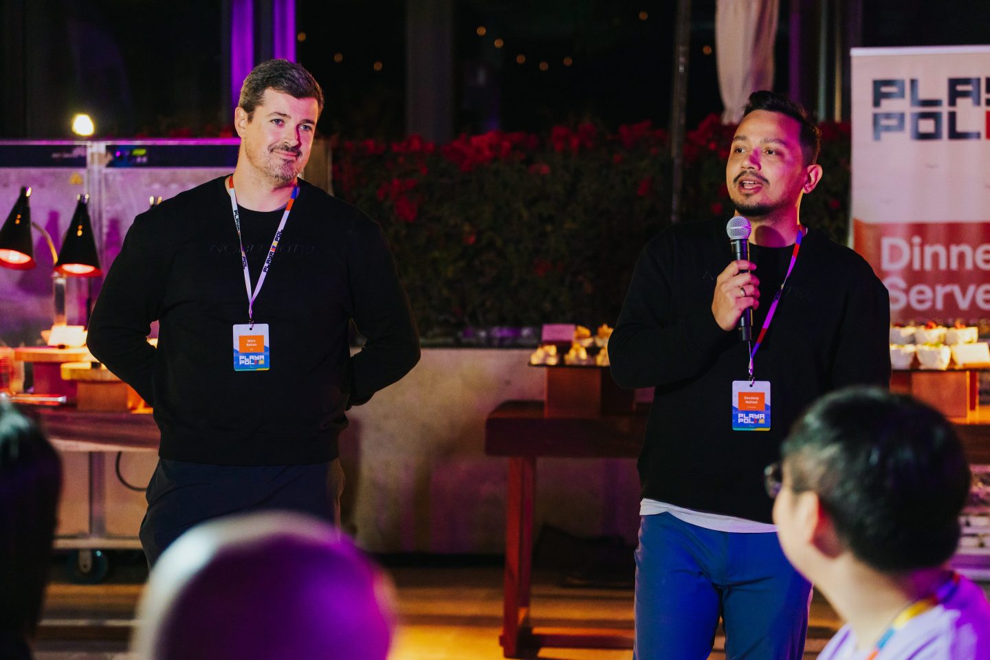 Polygon Labs CEO Marc Boiron (left) and Polygon Foundation founder Sandeep Nailwal.