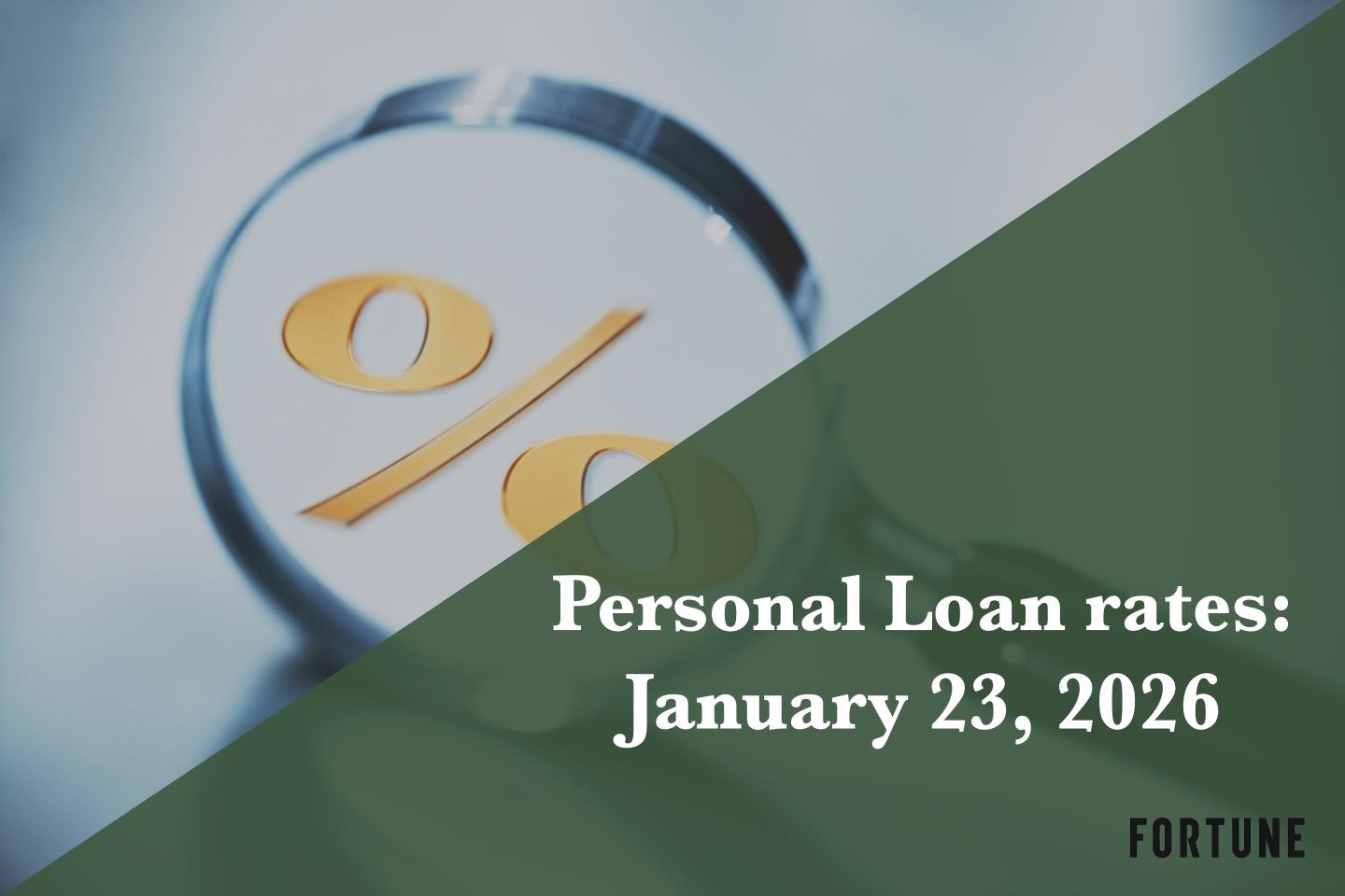 Personal loan APRs on Jan. 23, 2026