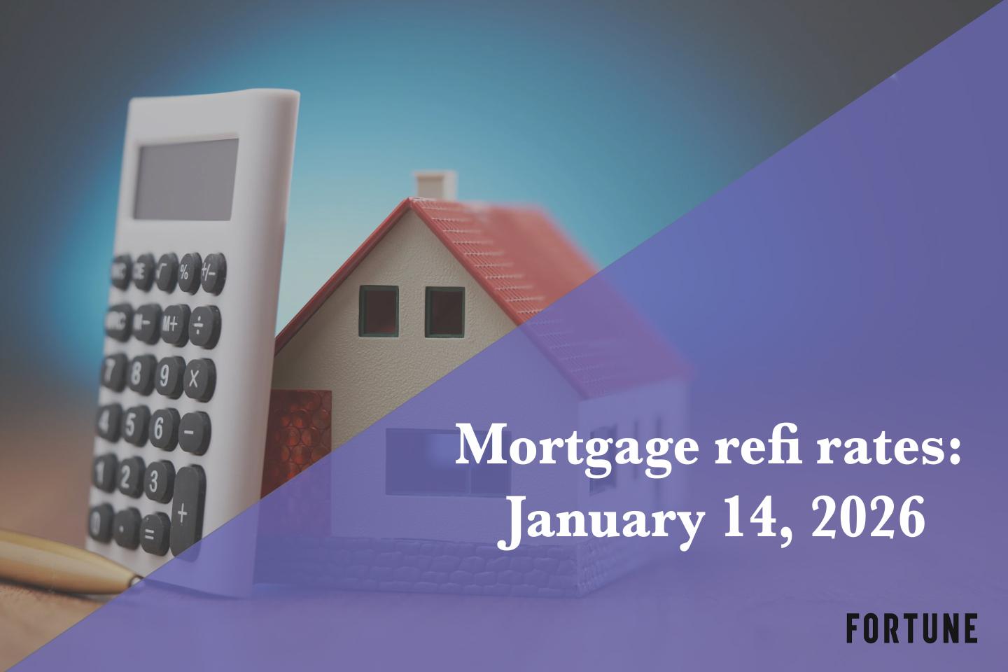 Current refi mortgage rates report for Jan. 14, 2026