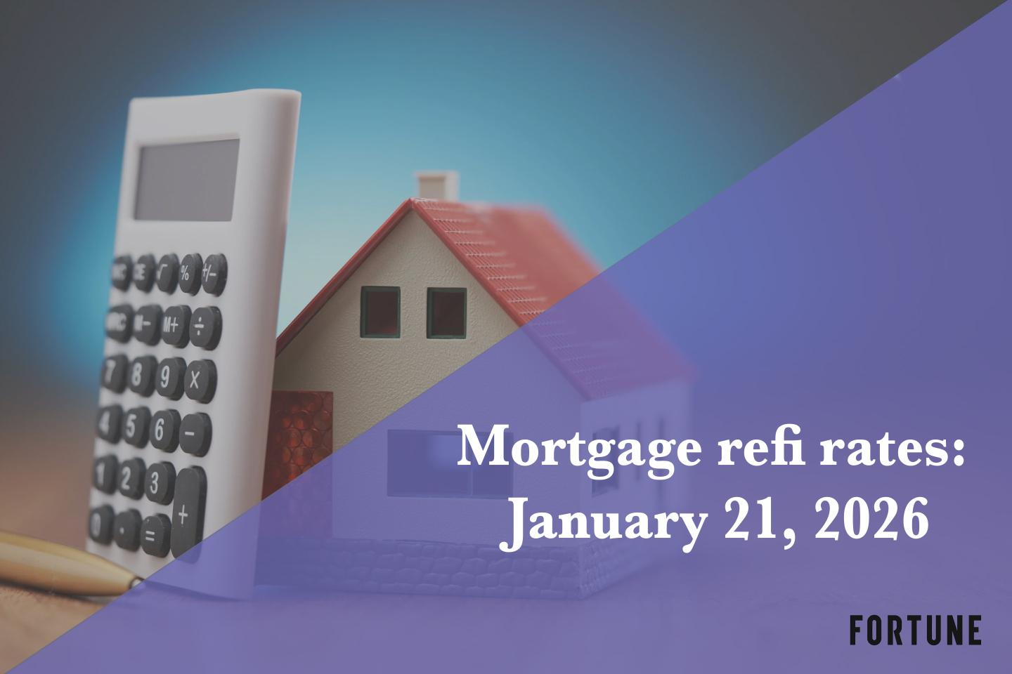 Current refi mortgage rates report for Jan. 21, 2026