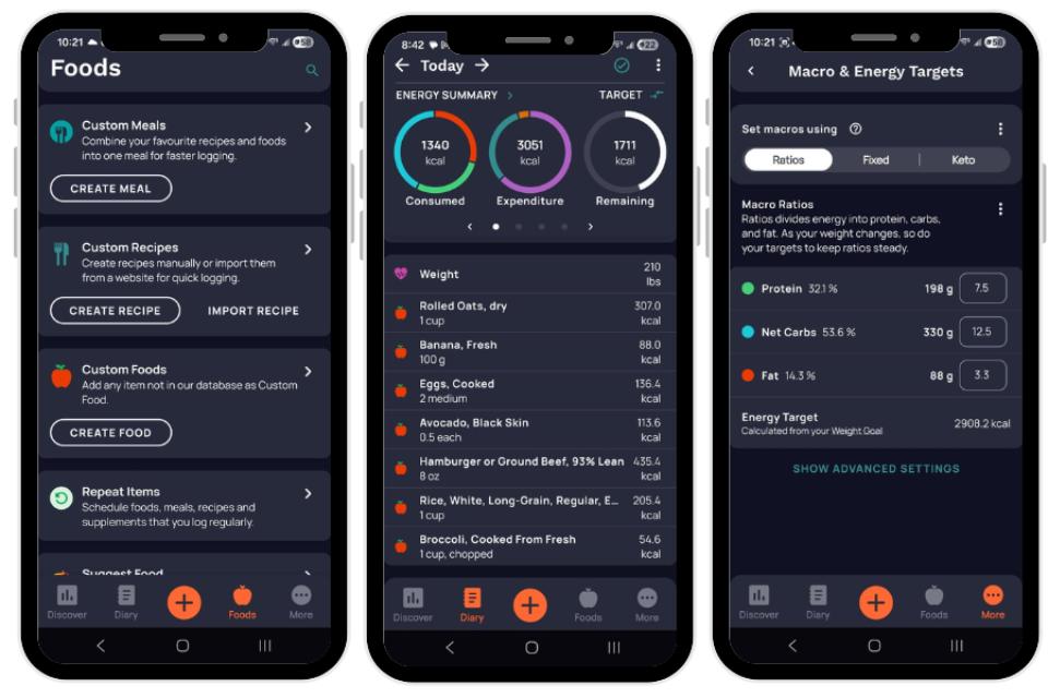 Cronometer as best nutrition apps