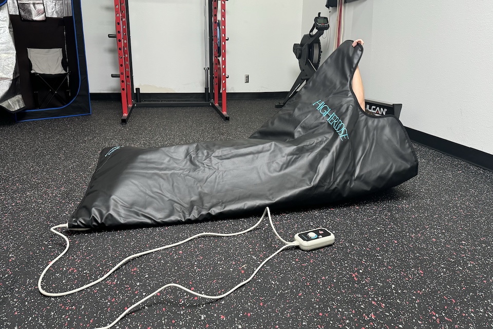 HigherDose sauna blanket as best infrared sauna