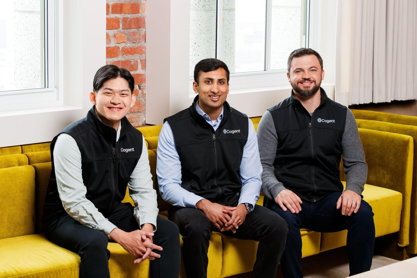 all three cogent founders smiling