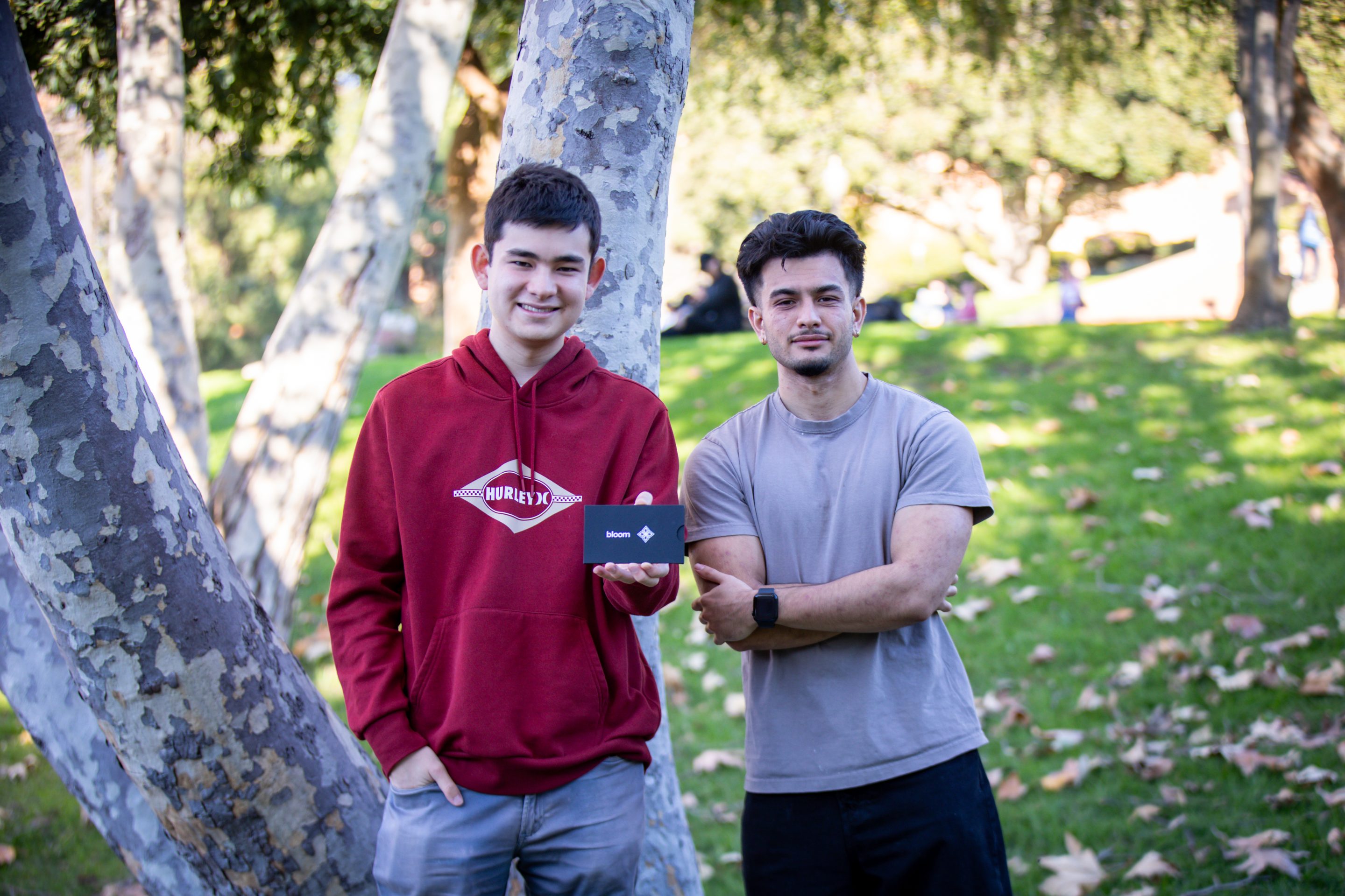 Bloom cofounders Giancarlo Novelli (right) and Danny Chmaytelli.