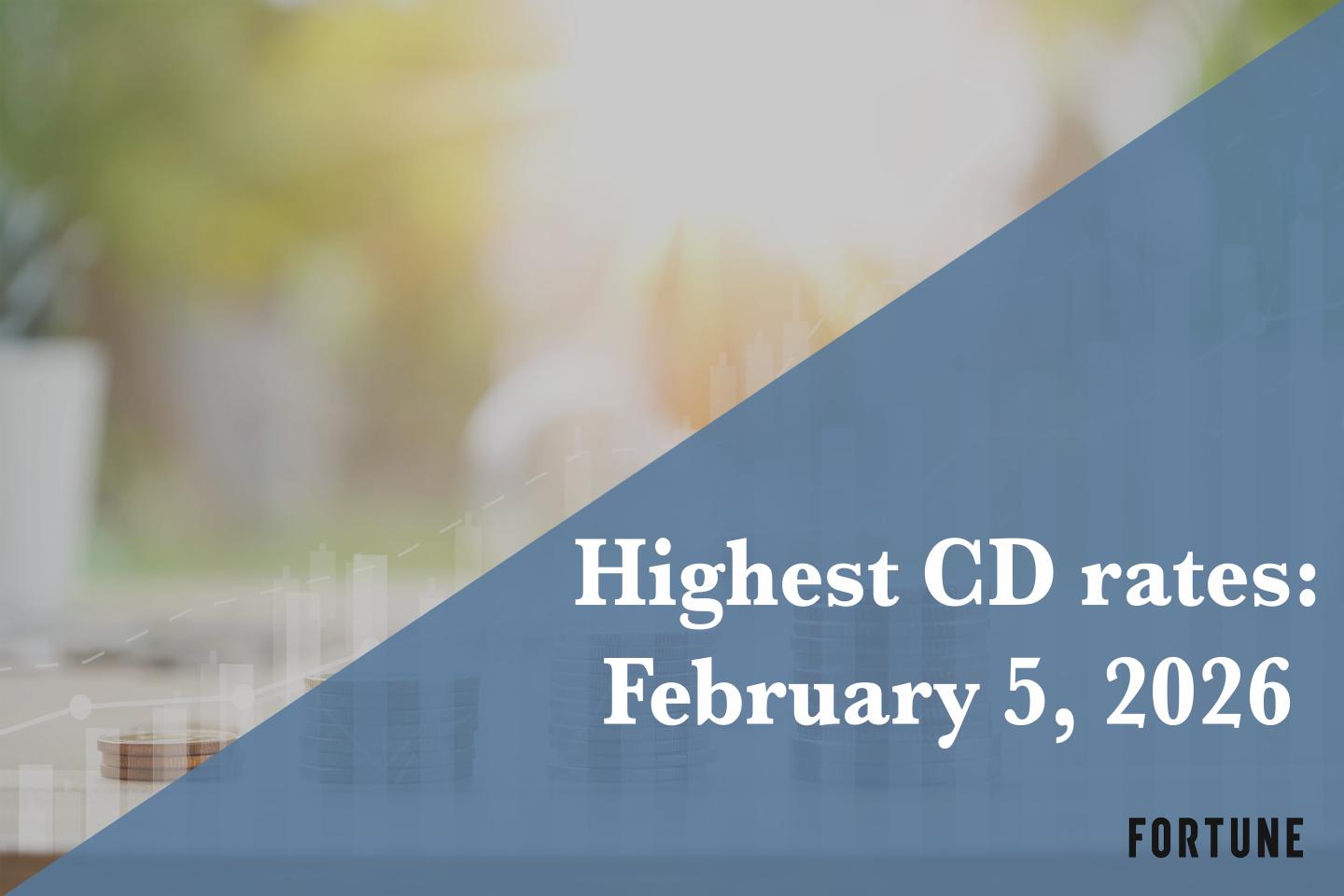 Top CD rates on Feb. 5, 2026: Lock in up to up to 4.18%