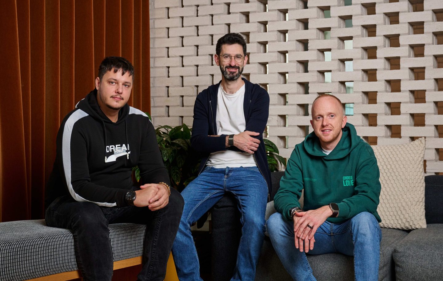 Dwelly cofounders Dmitry Khanukov (Co-Founder, CTO), Dan Lifshits (Co-Founder), Ilya Drozdov (Co-Founder, CEO)