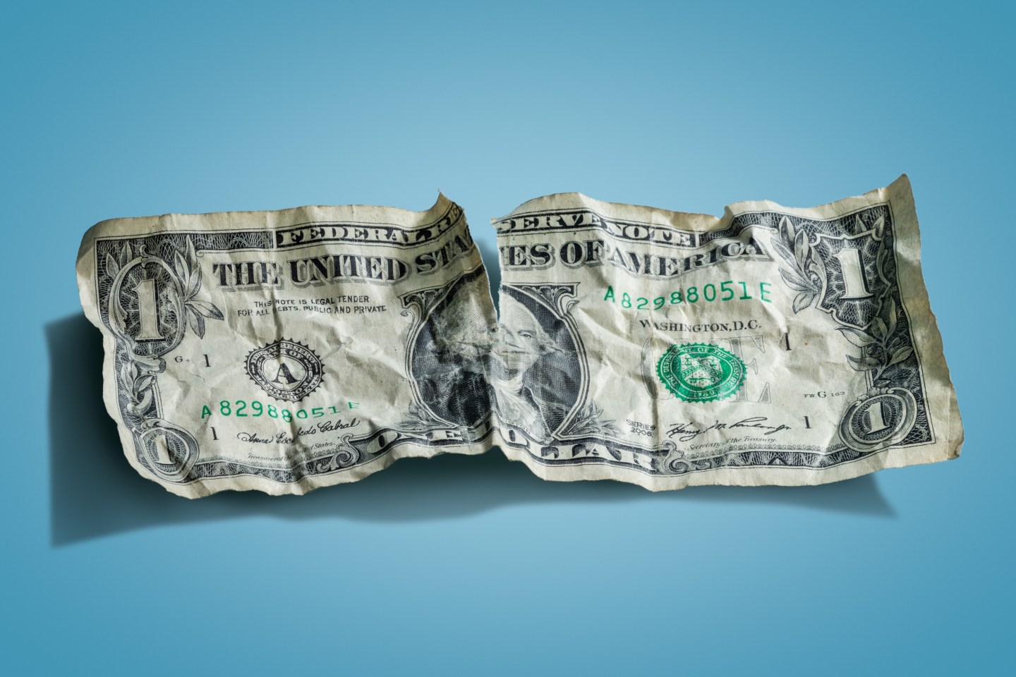 Photo: A dollar bill.