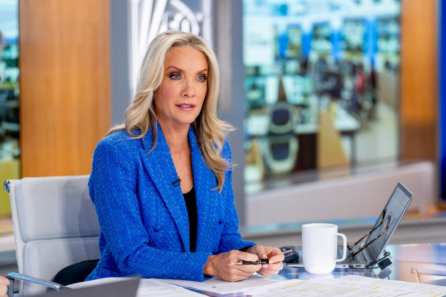 Dana Perino on the set at Fox News