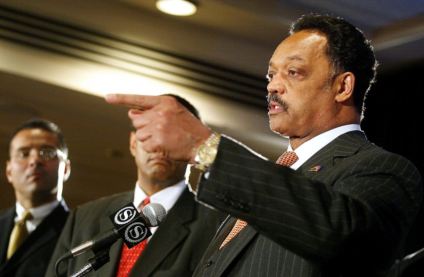Jackson points as he speaks.