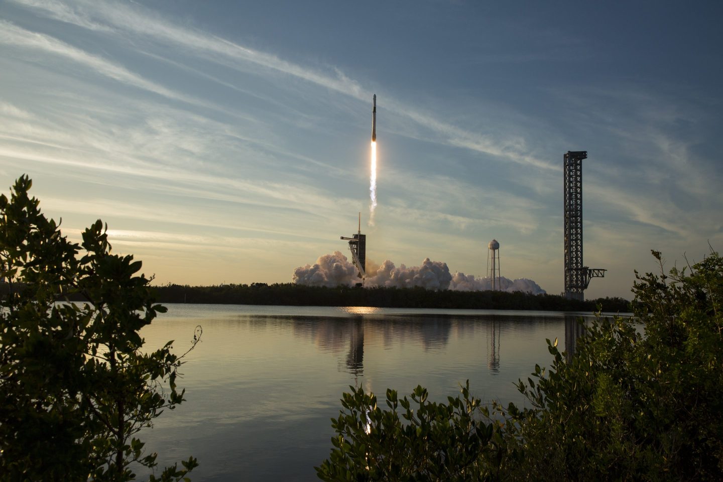 CAPE CANAVERAL, FL - MARCH 14: (EDITOR'S NOTE: This Handout image was provided by a third-party organization and may not adhere to Getty Images' editorial policy.) In this NASA handout, a SpaceX Falcon 9 rocket carrying the company's Dragon spacecraft for the Crew-10 mission to the International Space Station takes off at NASA's Kennedy Space Center on March 14, 2025 in Cape Canaveral, Florida. NASA's SpaceX Crew-10 mission is the tenth crew rotation mission of the SpaceX Crew Dragon spacecraft and Falcon 9 rocket to the International Space Station as part of the agency's Commercial Crew Program. McClain, Ayers, JAXA (Japan Aerospace Exploration Agency) astronaut Takuya Onishi, and Roscosmos cosmonaut Kirill Peskov launched on schedule at 7:03 p.m. EDT, from Launch Complex 39A at the NASA's Kennedy Space Center. (Photo by Aubrey Gemignani/NASA via Getty Images)