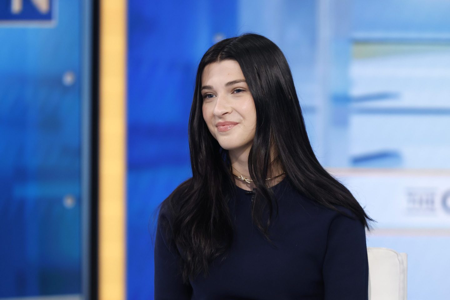 NEW YORK, NEW YORK - MAY 13: Phoebe Gates visits "The Claman Countdown" at Fox Business Network Studios on May 13, 2025 in New York City. (Photo by John Lamparski/Getty Images)