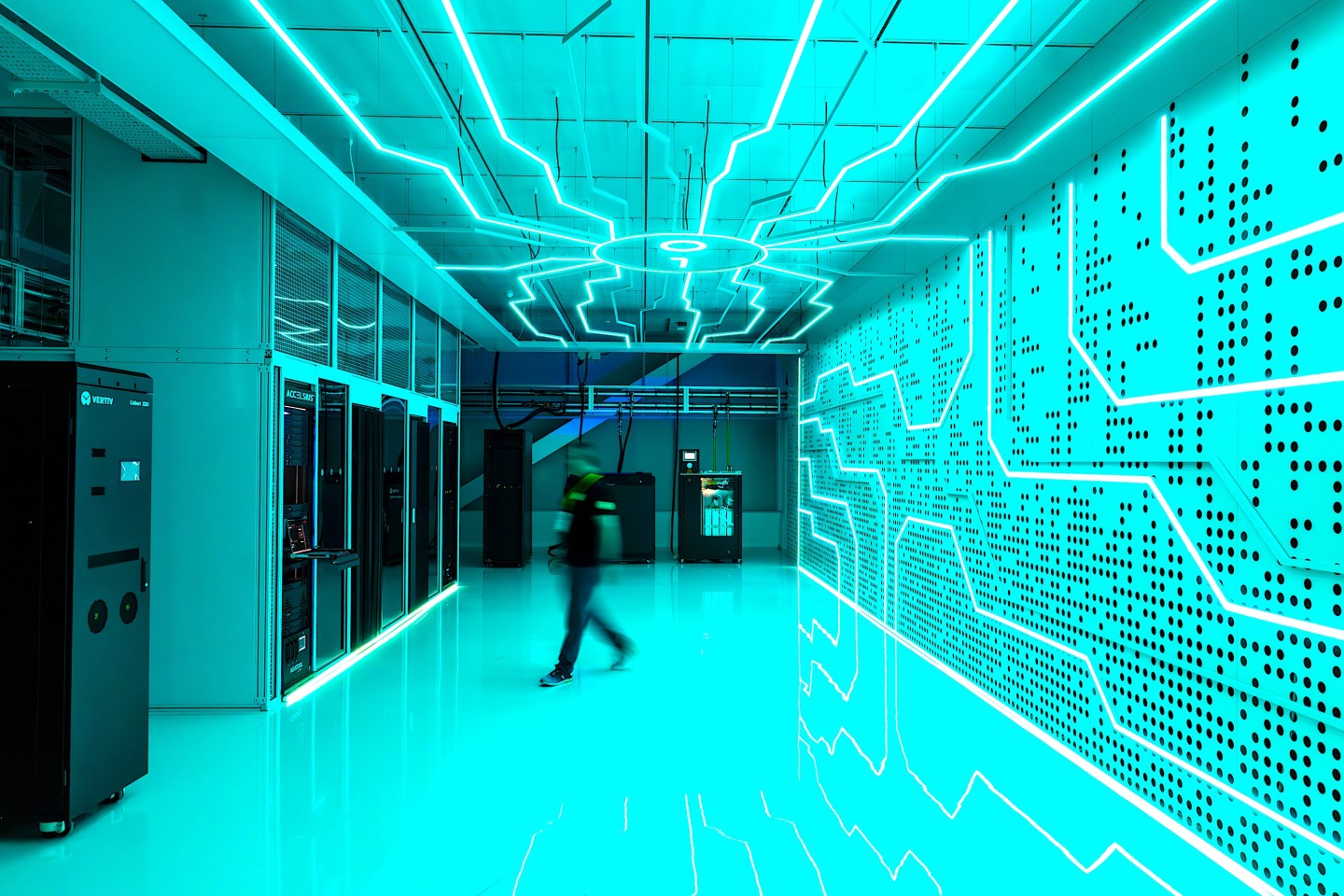 Photo: Inside a data center.