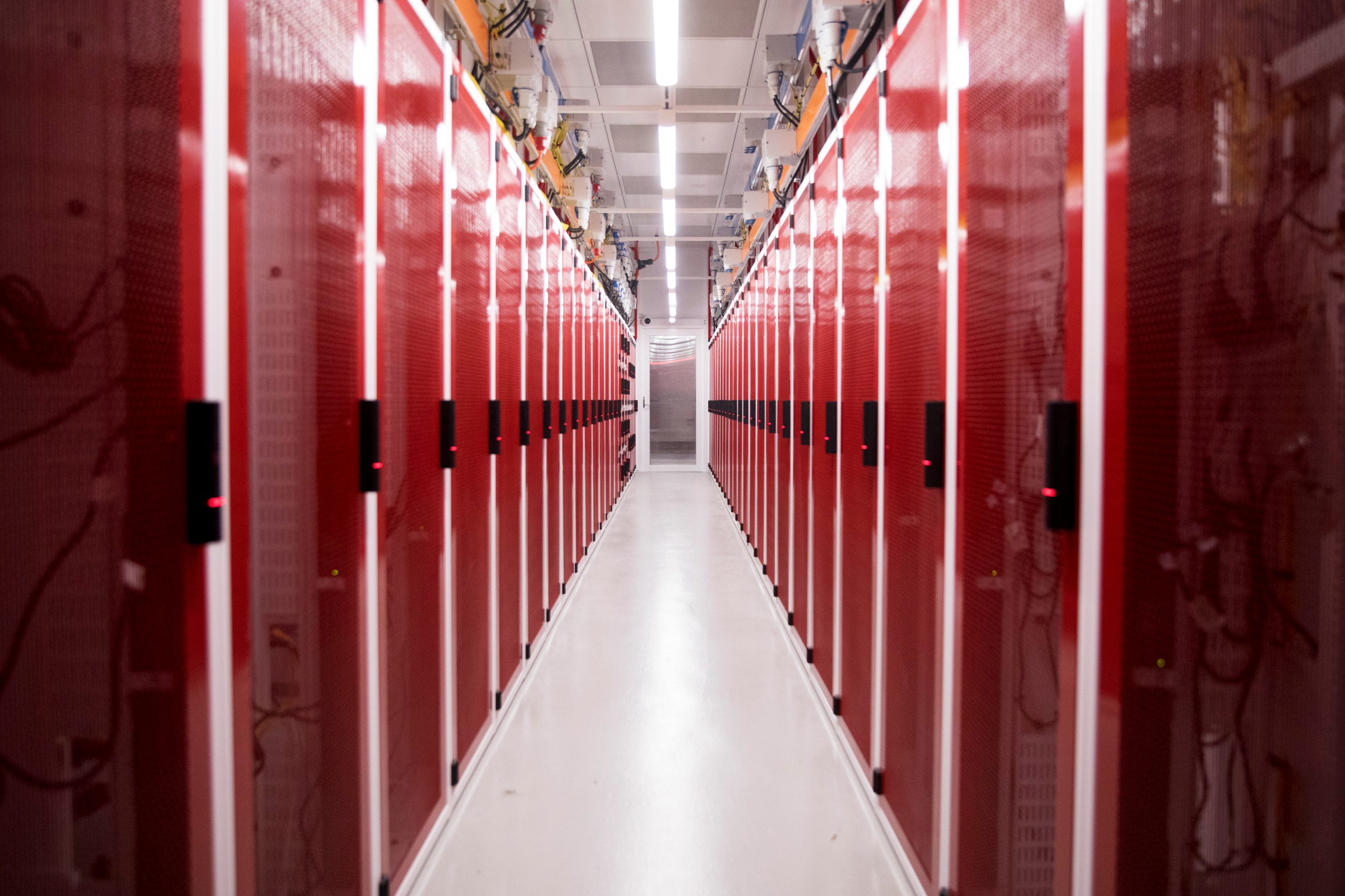 Cabinets housing servers inside a data hall at a NextDC Ltd. data center in Sydney, Australia, on Monday, Dec. 8, 2025. 