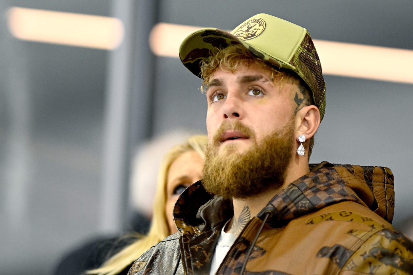 HEERENVEEN, NETHERLANDS - DECEMBER 28: American boxer and influencer Jake Paul during the match between Olympisch Kwalificatietoernooi v day 3 at the Thialf on December 28, 2026 in Heerenveen Netherlands (Photo by Gerrit van Keulen/Soccrates/Getty Images)