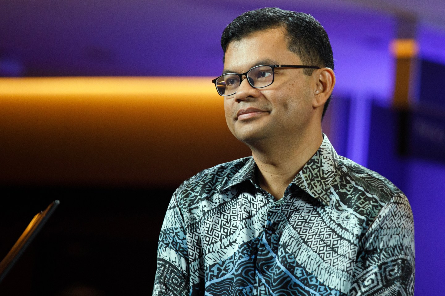 Akmal Nasrullah Mohd Nasir, Malaysia's economy minister, speaks during a Bloomberg Television interview on the sidelines of the Malaysia Economic Forum in Kuala Lumpur, Malaysia, on Thursday, Feb. 5, 2026. Malaysia's strong currency shows investors are confident about the economy as it focuses on AI and higher value chain goods, Akmal said. Photographer: Samsul Said/Bloomberg via Getty Images