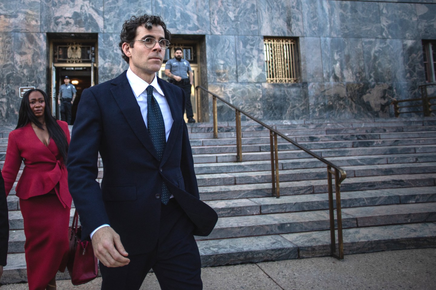 Mosseri walks away from courthouse