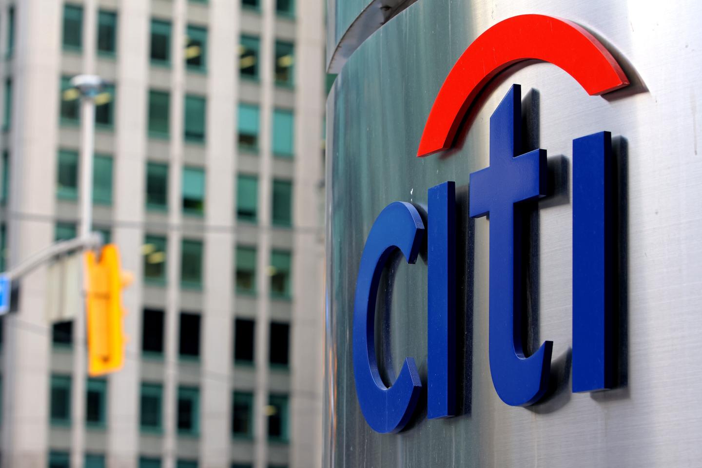 A Citigroup business sign