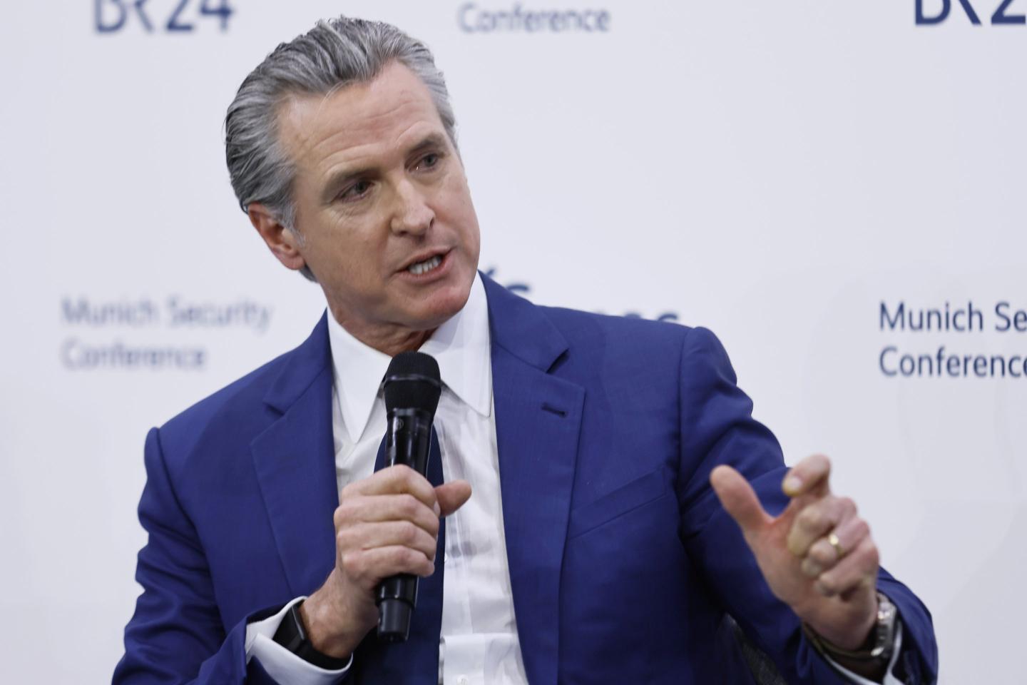 Newsom pleads with U.S. allies in Europe to see Trump as temporary