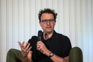 Dario Amodei, co-founder and chief executive officer of Anthropic, during the company's Builder Summit in Bengaluru, India, on Monday, Feb. 16, 2026. Anthropic PBC is donating $20 million to a political advocacy group called Public First that's backing congressional candidates who favor safety rules for artificial intelligence, bolstering the company's fight for "responsible AI" as Silicon Valley money floods into congressional races across the US. Photographer: Samyukta Lakshmi/Bloomberg via Getty Images