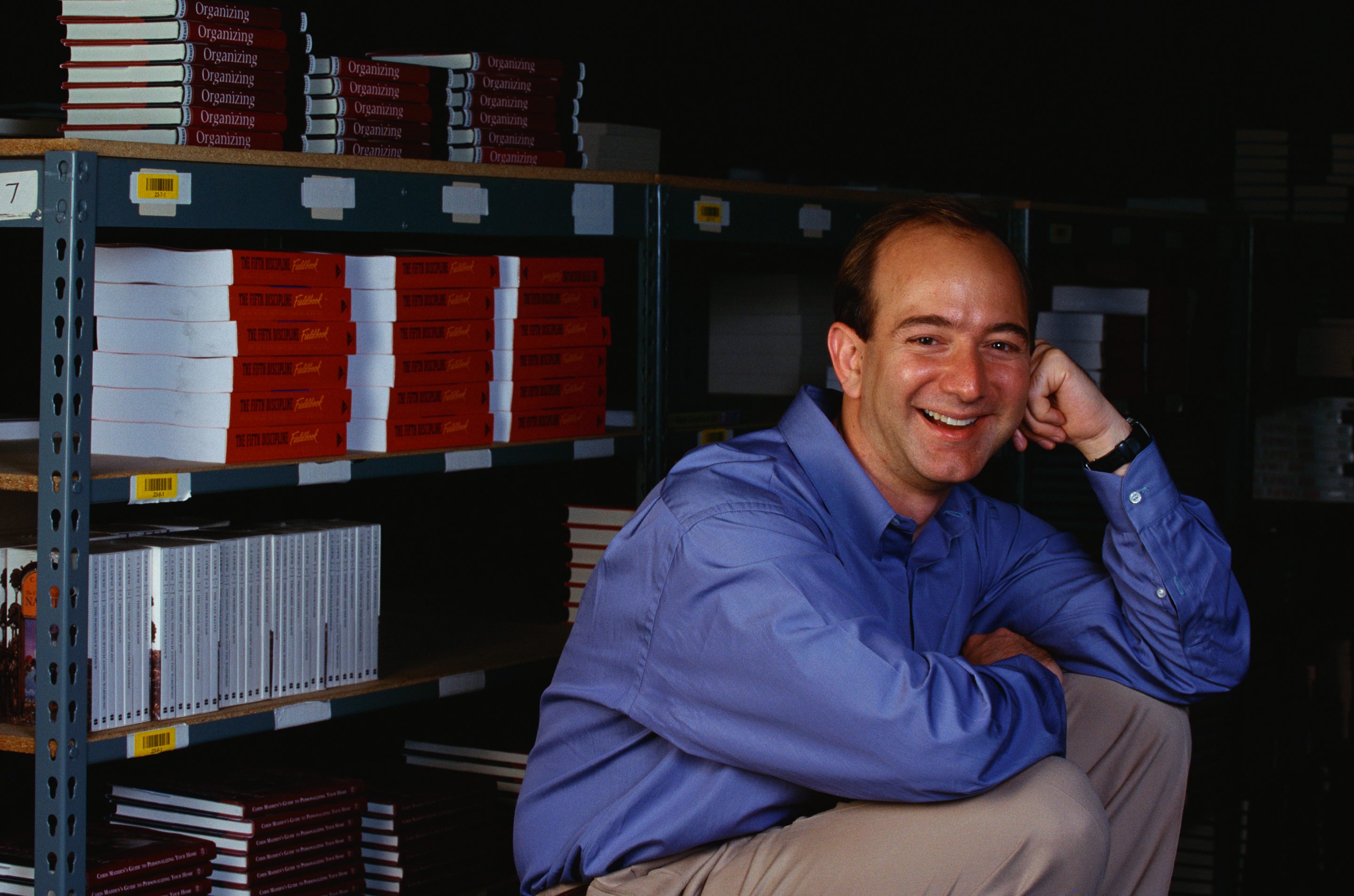 Jeff Bezos in the early days of Amazon.