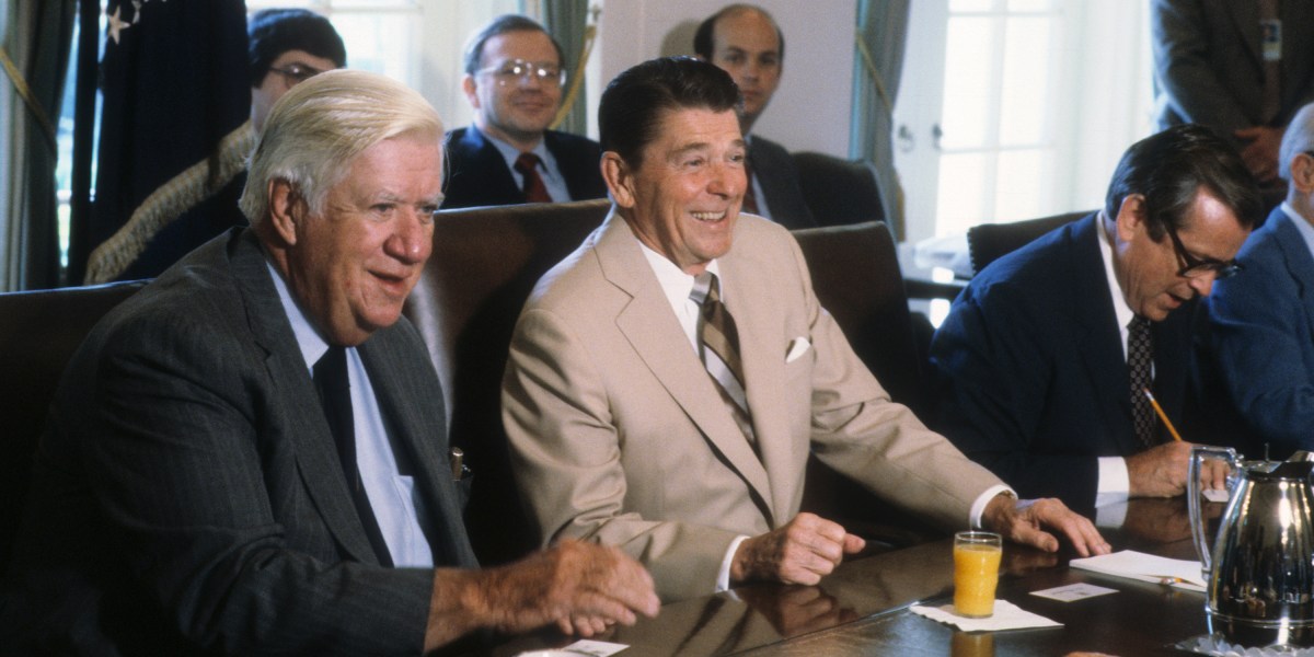 America faces a 'debt crisis' a lot like the 1980s when a 'private pact' brokered by Ronald Reagan did the trick | Fortune