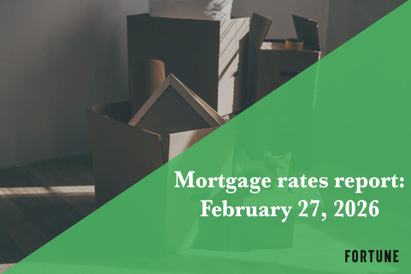 Mortgage rates, Feb. 27, 2026