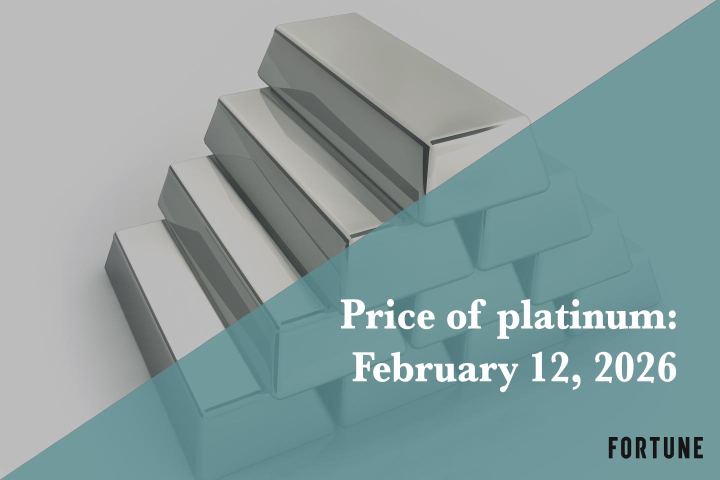 Price of platinum for February 12, 2026