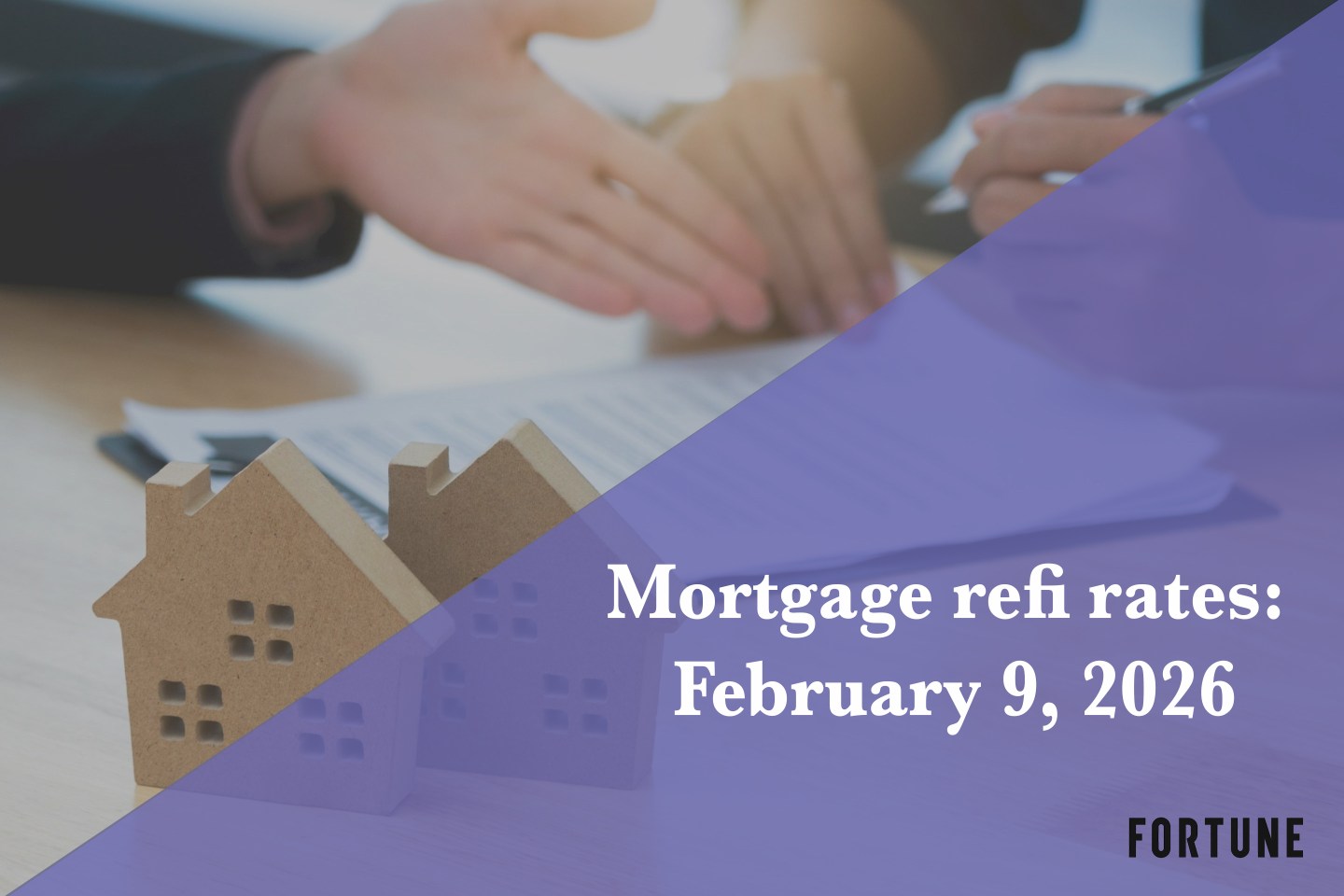 Current refi mortgage rates report for Feb. 9, 2026
