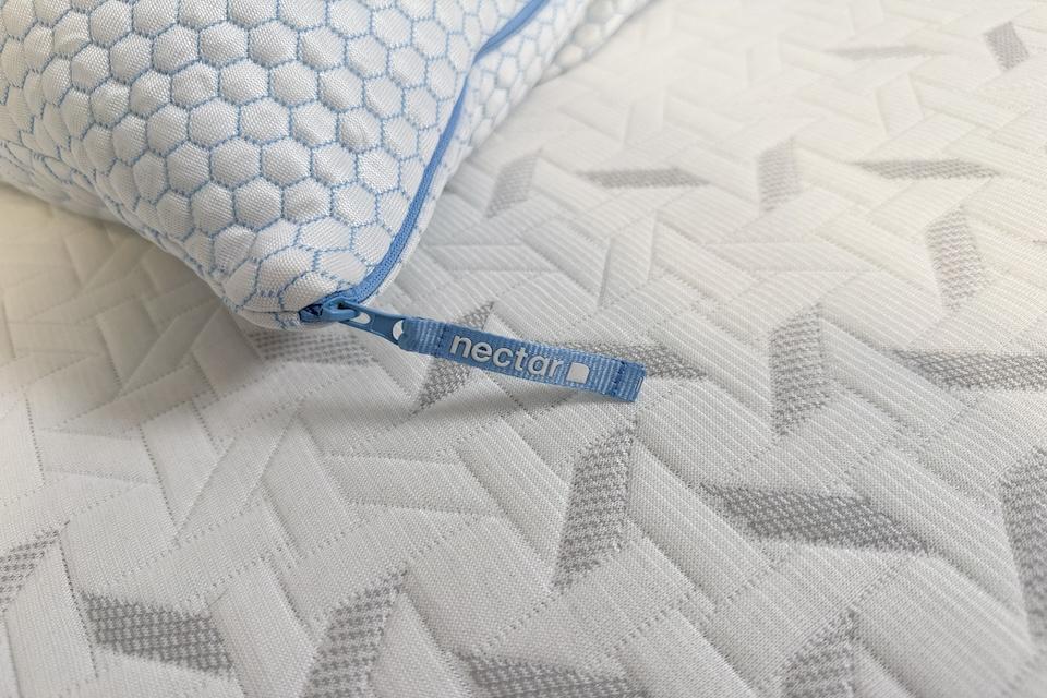 Nectar memory foam pillow in our testing center