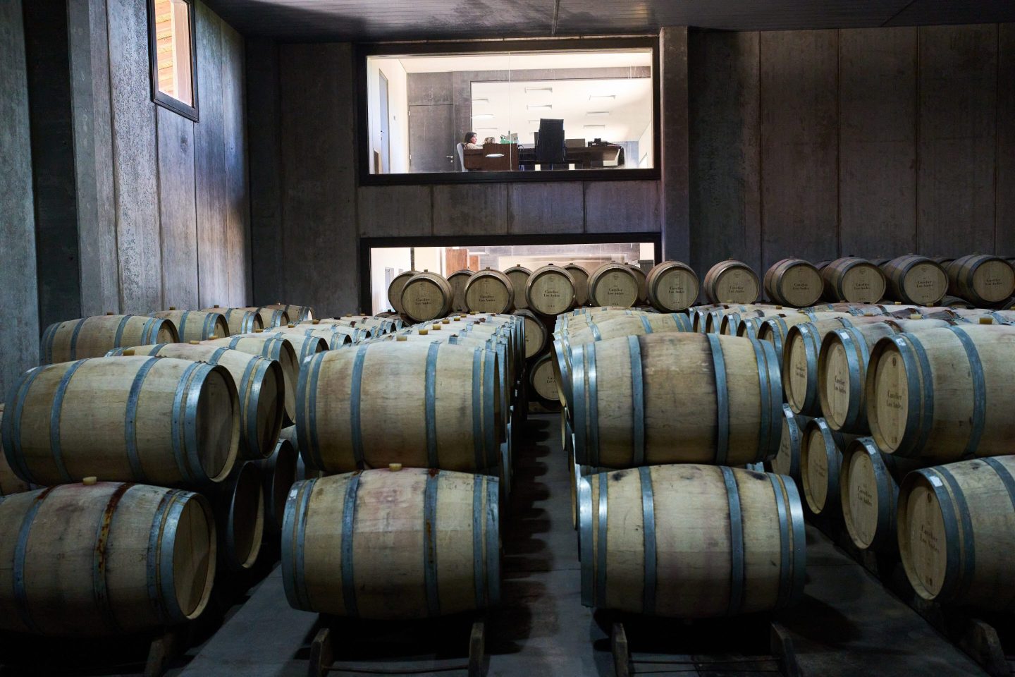 wine barrels