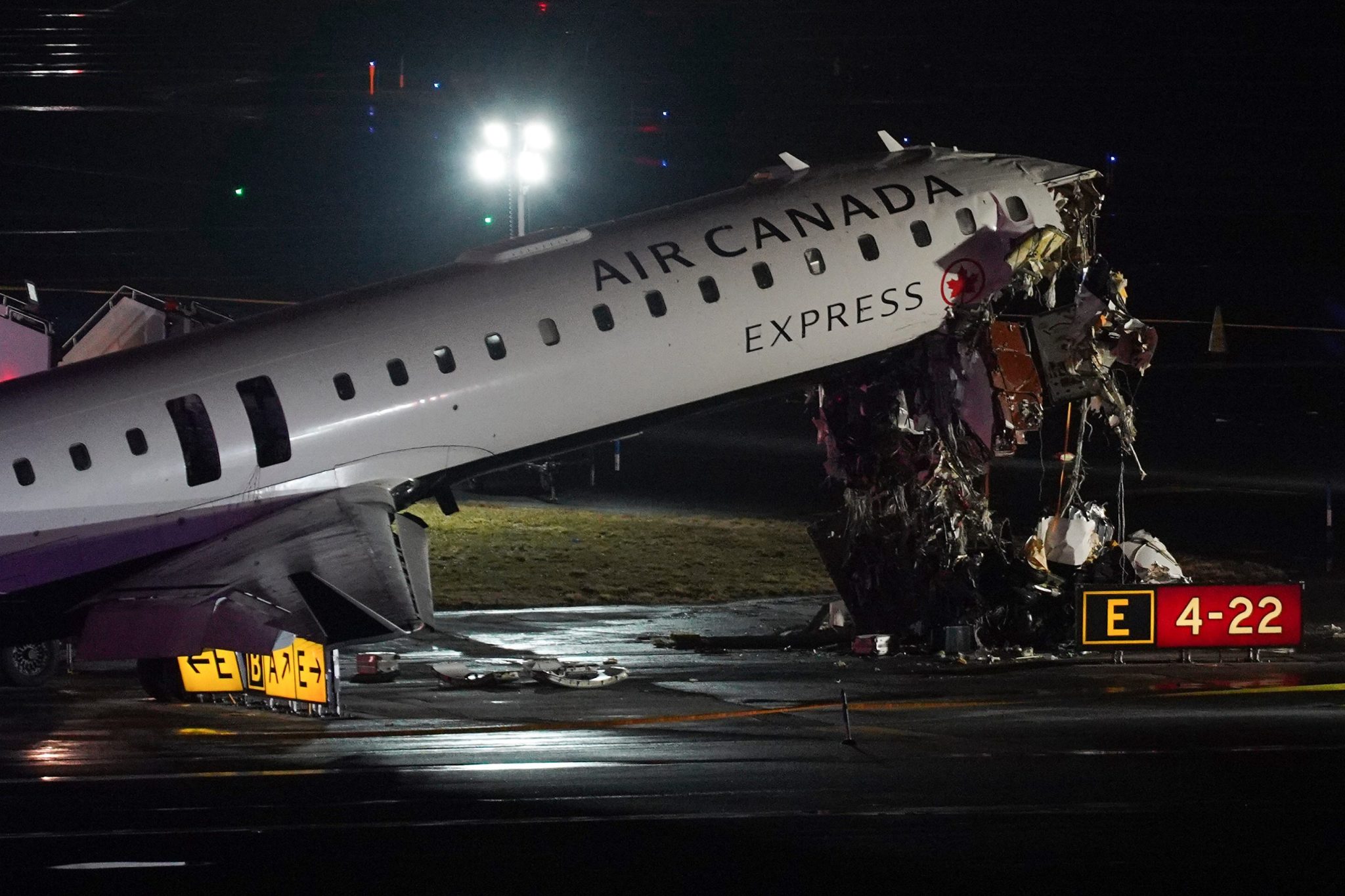 Two people dead after an Air Canada jet struck a firetruck on the LaGuardia Airport runway