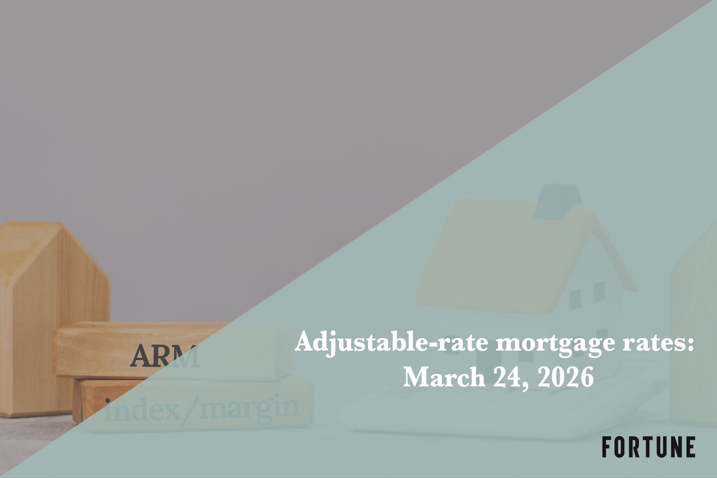 Current ARM mortgage rates report for March 24, 2026