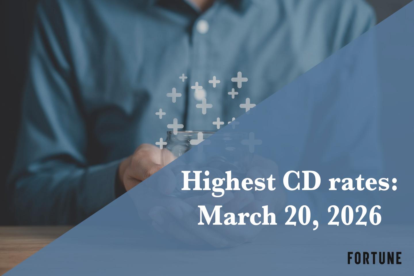 Top CD rates on March 20, 2026: Lock in up to up to 4.20%