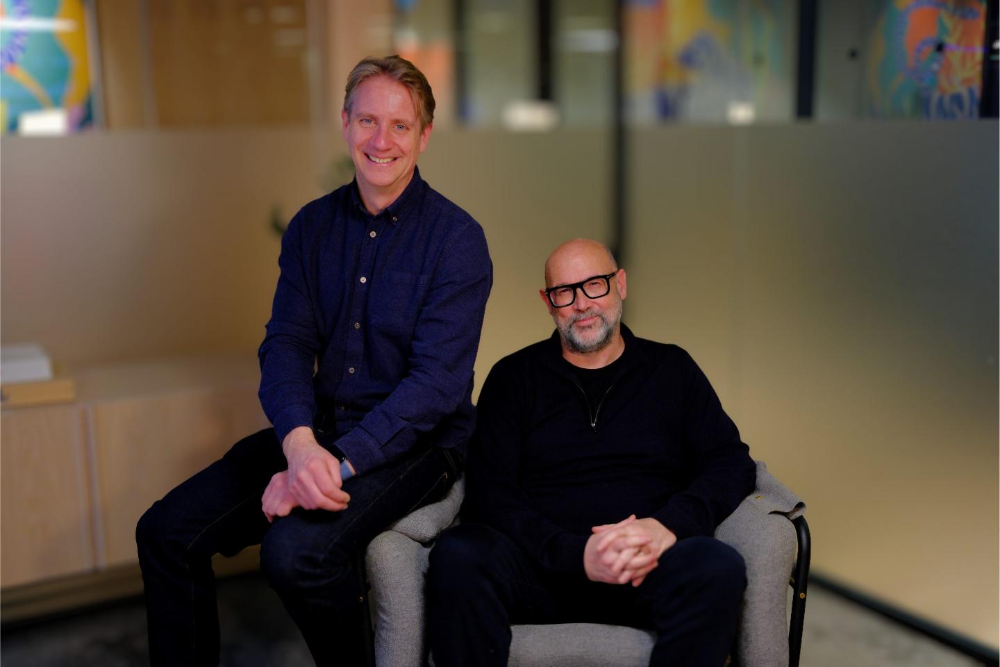 Origin cofounders Chris Bruce (left) and Pete Craghill.