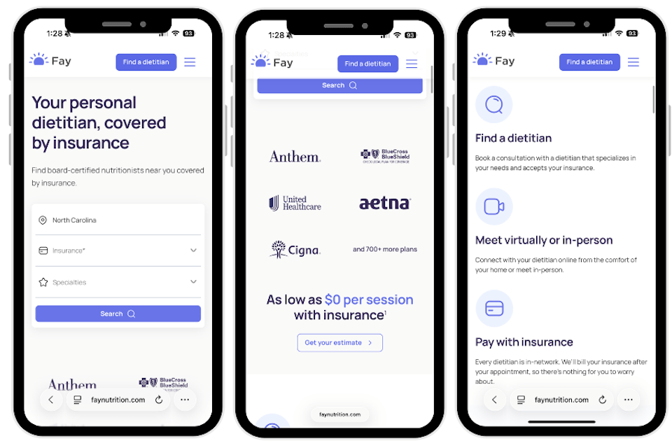 Fay as best online dietitian