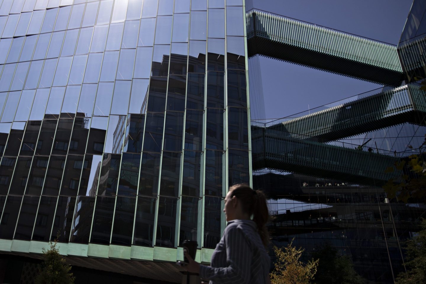 photo of glass building