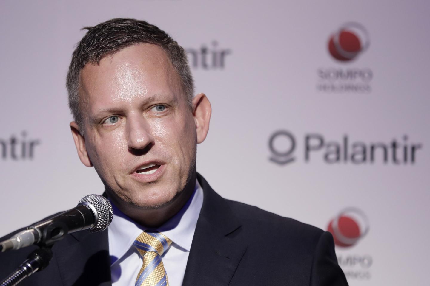 Palantir and Paypal co-founder Peter Thiel