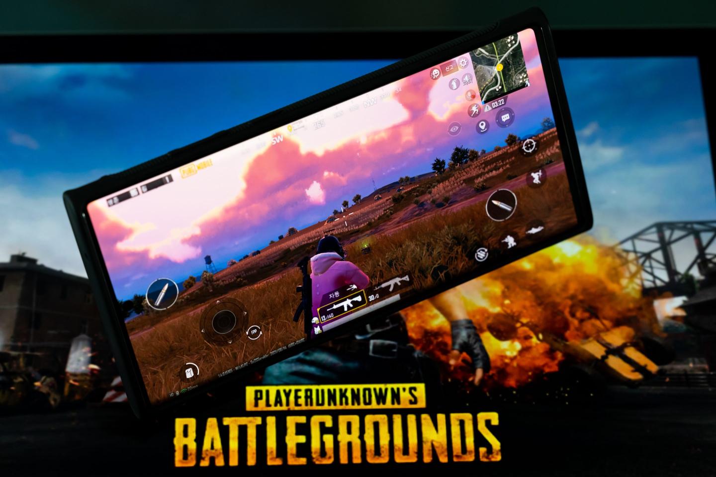 Video game screen