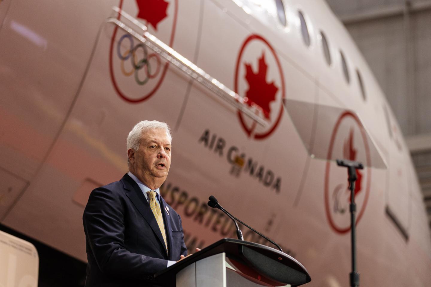 President and CEO of Air Canada Michael Rousseau on May 30, 2024 in Toronto.