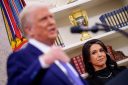 Director of National Intelligence Tulsi Gabbard with Trump