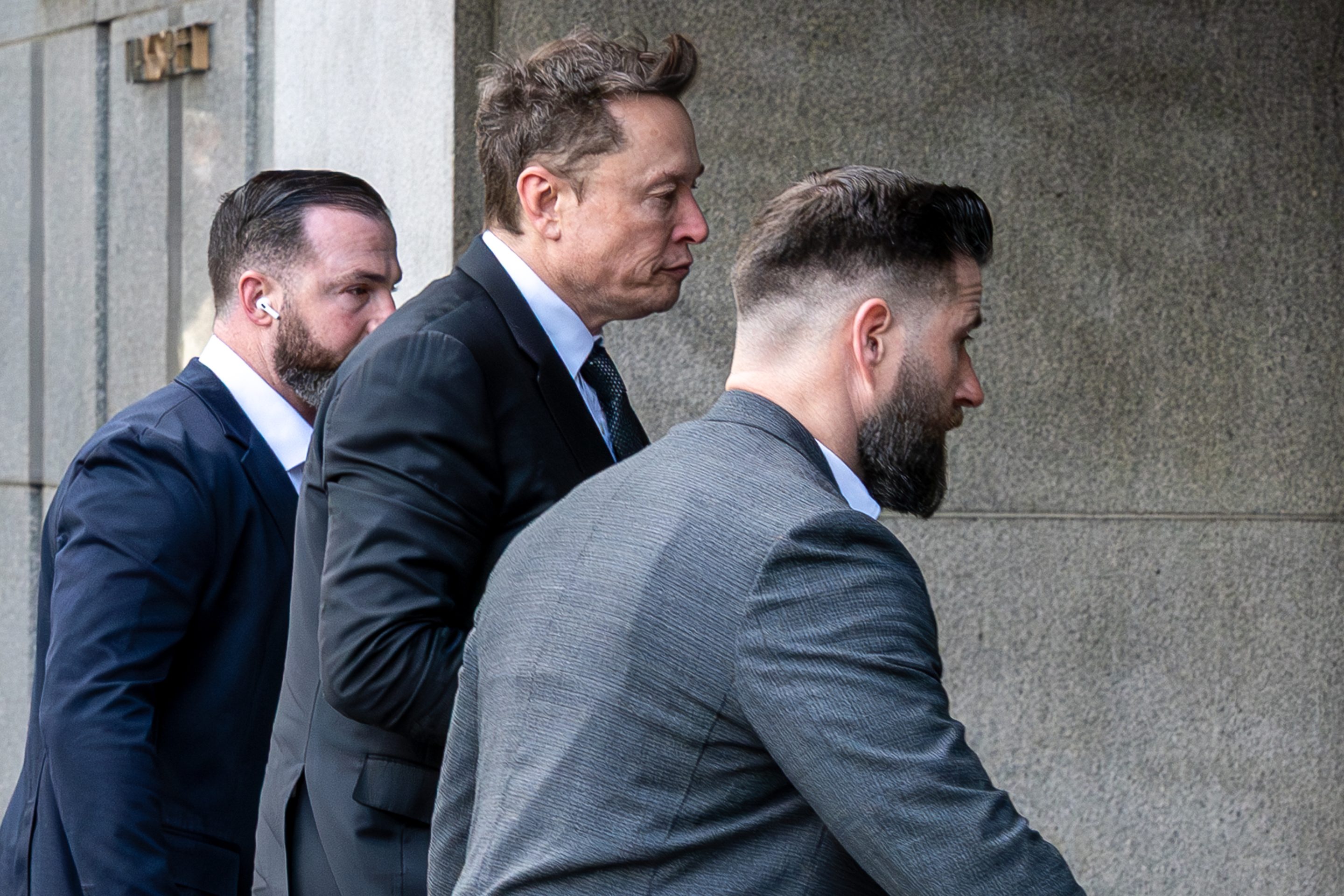 Elon Musk at federal court