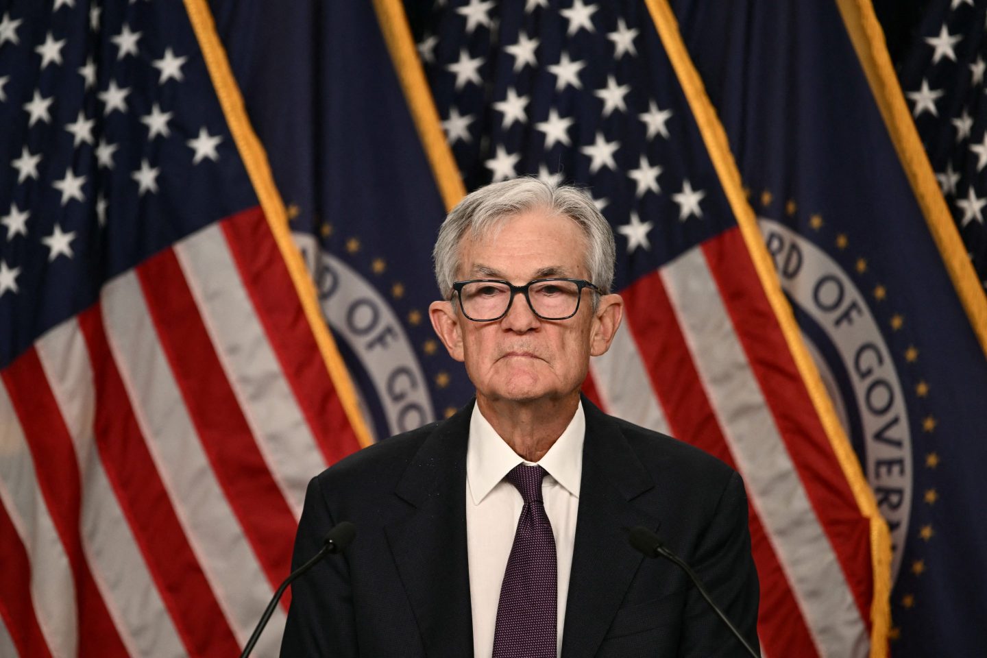 US Federal Reserve Chair Jerome Powell speaks during a press conference following the Federal Open Market Committee meeting at the Federal Reserve Board Building in Washington, DC, on March 18, 2026.