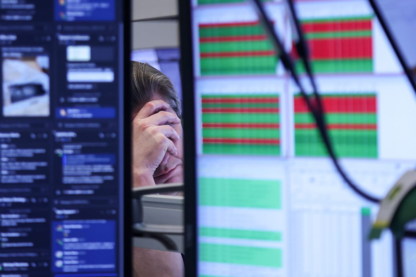 A trader works after a Federal Open Market Committee (FOMC) meeting on the floor of the American Stock Exchange (AMEX) at the New York Stock Exchange (NYSE) in New York, US, on Wednesday, March 18, 2026. Federal Reserve officials left interest rates unchanged and continued to expect one rate cut this year as they acknowledged increased uncertainty due to war in the Middle East. Photographer: Michael Nagle/Bloomberg via Getty Images