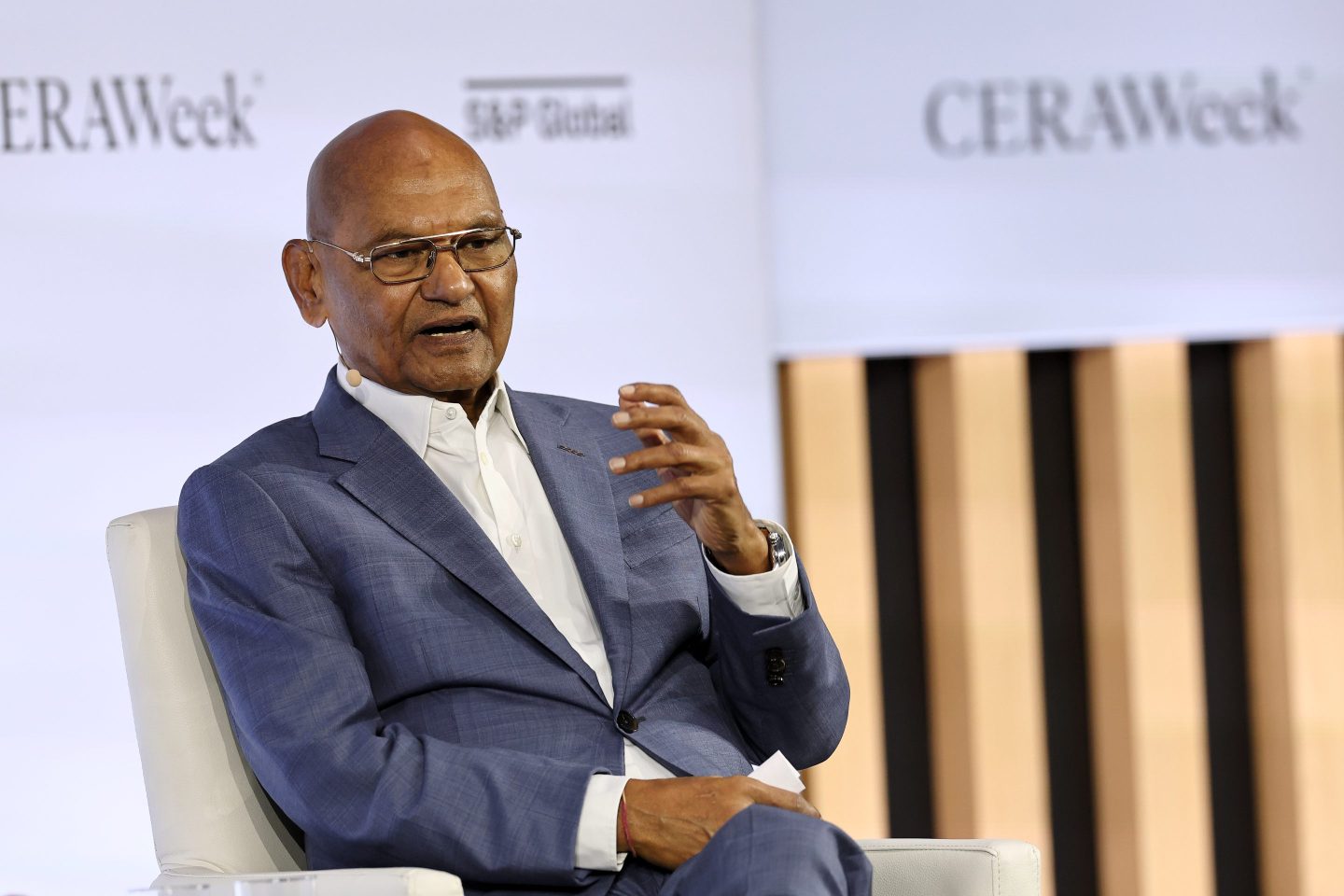 Anil Agarwal, founder and chairman of Vedanta Group, at the CERAWeek by S&amp;P Global conference in Houston, Texas, US, on Wednesday, March 25, 2026. The event convenes more than 10,000 participants from over 2,350 companies across 89 countries for dialogue on the agenda ahead as the world enters a new era of energy transition. Photographer: Aaron M. Sprecher/Bloomberg via Getty Images