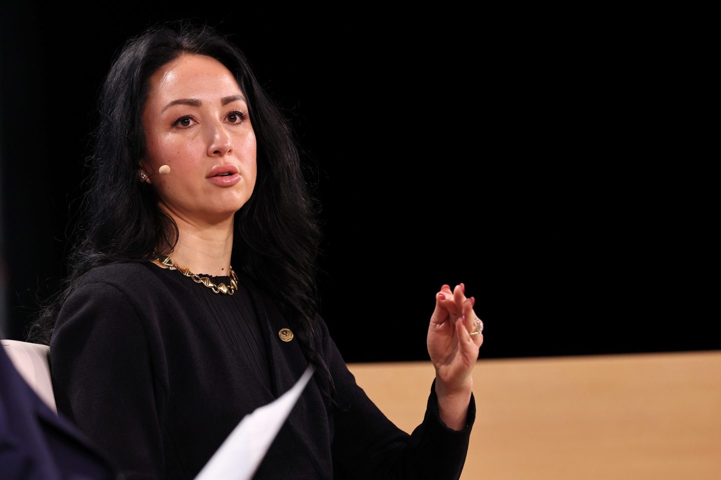 Laura Swett, chairwoman of the Federal Energy Regulatory Commission (FERC), at the CERAWeek by S&amp;P Global conference in Houston, Texas, US, on Thursday, March 26, 2026. The event convenes more than 10,000 participants from over 2,350 companies across 89 countries for dialogue on the agenda ahead as the world enters a new era of energy transition. Photographer: Aaron M. Sprecher/Bloomberg via Getty Images